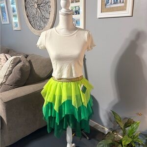 St. Patrick’s Day skirt and shirt set